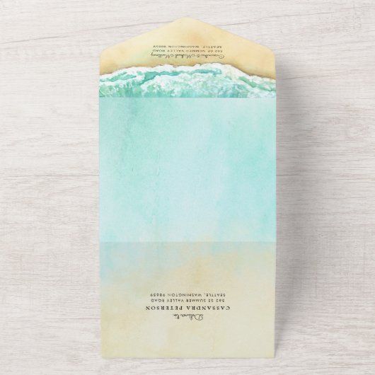 Cabo San Lucas | El Arco | Bestemmingsweddenschap All In One Uitnodiging (Buitenkant)