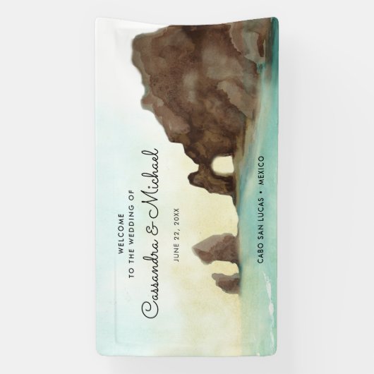 Cabo San Lucas | El Arco | MEXICO Welkom Spandoek (Verticaal)