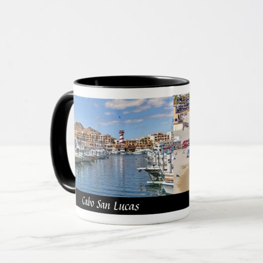 Cabo San Lucas en Medano Beach - Designer Coffee Mok (Voorkant links)