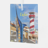 Cabo San Lucas Glass Ornament (Voorkant links)