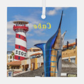 Cabo San Lucas Glass Ornament (Achterkant)