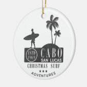 Cabo San Lucas Kerst Surfen Avonturen Keramisch Ornament (Links)
