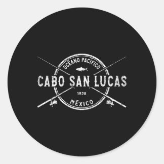 Cabo San Lucas kruiste Gevist staven Ronde Sticker