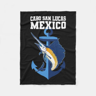 Cabo San Lucas Marlin Vist Adventure Anchor Fleece Deken