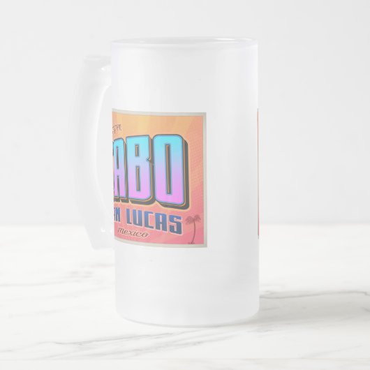 CABO SAN LUCAS MATGLAS BIERPUL (Voorkant links)