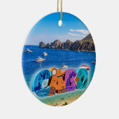 Cabo San Lucas, medaillesdoorn, keramische siervoo Keramisch Ornament (Rechts)
