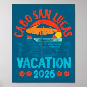 Cabo San Lucas Mexico 2026 Gezinsvakantie Strand Z Poster