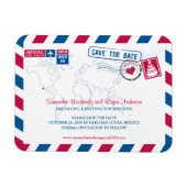 Cabo San Lucas Mexico Airmail | De datum 3x4 opsla Magneet (Horizontaal)