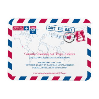 Cabo San Lucas Mexico Airmail | De datum 3x4 opsla Magneet