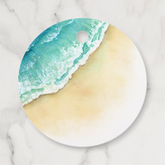 Cabo San Lucas Mexico Aquarel  Bedankjes Labels (Achterkant)