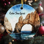 Cabo San Lucas Mexico Beach Arch Keramisch Ornament<br><div class="desc">Dit ontwerp kan worden gepersonaliseerd door de Edit optie van het Ontwerp te kiezen. Je kunt ook overdragen naar andere objecten. Neem contact met me op via colorflowcreations@gmail.com of gebruik de chatoptie bovenaan de pagina als u dit ontwerp op een ander product wilt plaatsen of hulp nodig hebt bij dit...</div>