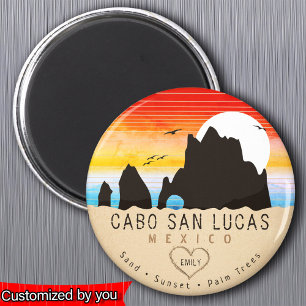 Cabo San Lucas Mexico Beach De Arch Vintage jaren  Magneet