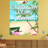 Cabo San Lucas Mexico Beach poster Canvas Afdruk (Insitu (Woonkamer))