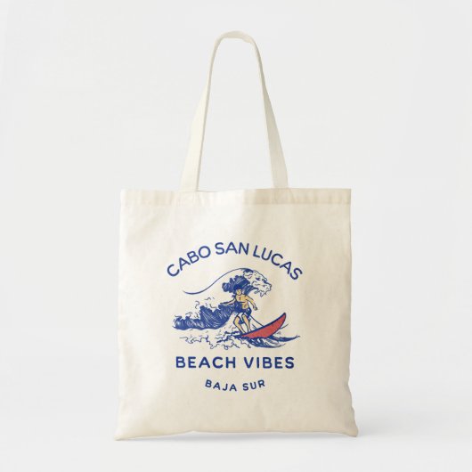 Cabo San Lucas Mexico Beach vibes Surfer  Tote Bag (Voorkant)
