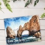 Cabo San Lucas Mexico Beach Waterverf Briefkaart<br><div class="desc">Dit ontwerp kan worden gepersonaliseerd door de Edit optie van het Ontwerp te kiezen. Je kunt ook overdragen naar andere objecten. Neem contact met me op via colorflowcreations@gmail.com of gebruik de chatoptie bovenaan de pagina als u dit ontwerp op een ander product wilt plaatsen of hulp nodig hebt bij dit...</div>