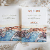 Cabo San Lucas Mexico Bewaar de datum Bestemming Kaart