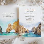 Cabo San Lucas Mexico Bewaar de datum Bestemming Kaart