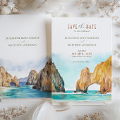 Cabo San Lucas Mexico Bewaar de datum Bestemming Kaart