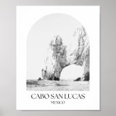 Cabo San Lucas Mexico boog fotoprint Poster (Voorkant)