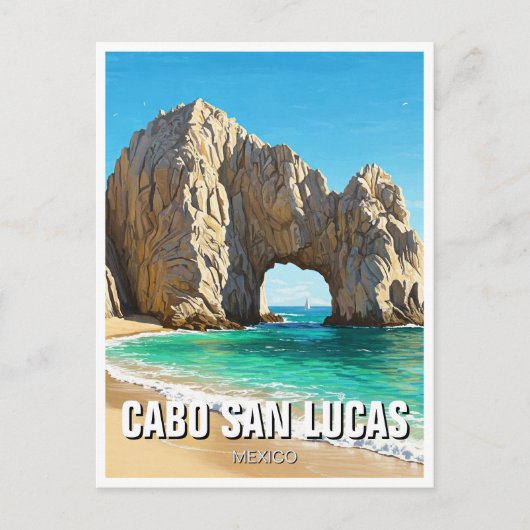 Cabo San Lucas Mexico El Arco Reizen Briefkaart (Voorkant)