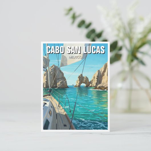 Cabo San Lucas Mexico El Arco Reizen Briefkaart (Staand voorkant)
