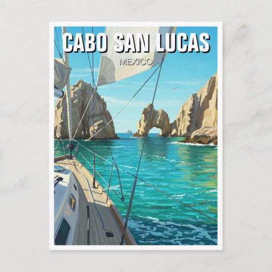 Cabo San Lucas Mexico El Arco Reizen Briefkaart (Voorkant)