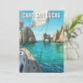 Cabo San Lucas Mexico El Arco Reizen Feestdagenkaart (Staand voorkant)
