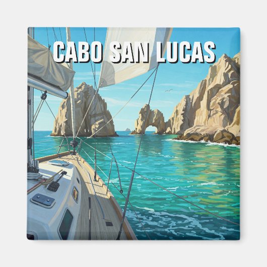 Cabo San Lucas Mexico El Arco Reizen Magneet (Voorkant)