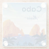 Cabo San Lucas Mexico Glazen Onderzetter (Achterkant)