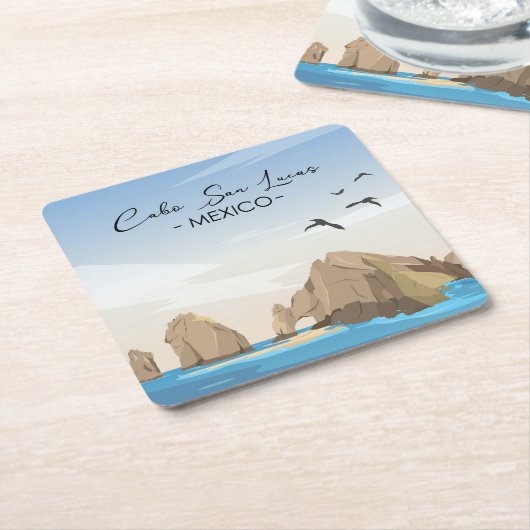 Cabo San Lucas Mexico Kartonnen Onderzetters (Schuin)