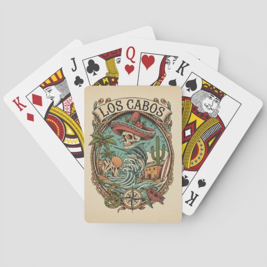 Cabo San Lucas Mexico Reizen Pokerkaarten (Achterkant)
