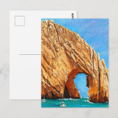 Cabo San Lucas Mexico Retro schilderij Briefkaart (Voorkant / Achterkant)
