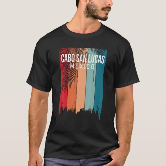 Cabo San Lucas Mexico Retro T-Shirt (Voorkant)