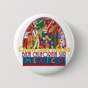 CABO SAN LUCAS Mexico Ronde Button 5,7 Cm