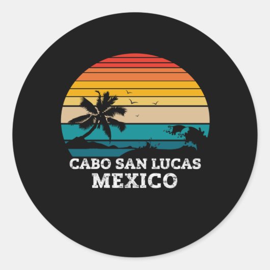 CABO SAN LUCAS MEXICO RONDE STICKER (Voorkant)