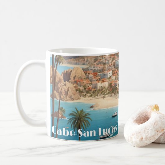 Cabo San Lucas Mexico - Rrip op de Oostzee Koffiemok (Met donut)