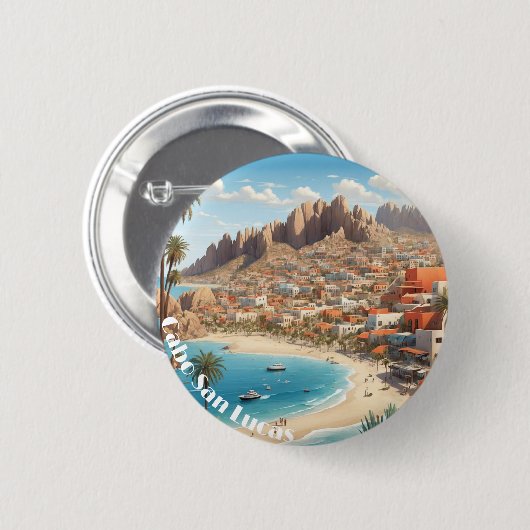 Cabo San Lucas Mexico - Rrip op de Oostzee Ronde Button 5,7 Cm (Voorkant /achterkant)