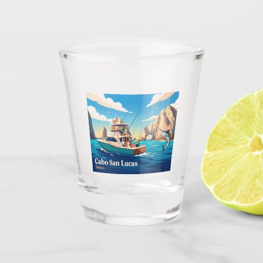 Cabo San Lucas Mexico Shot Glas (Voorkant)