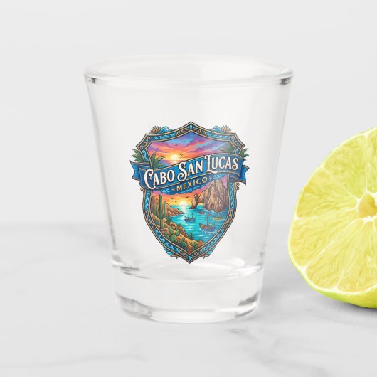 Cabo San Lucas Mexico Shot Glas (Voorkant)