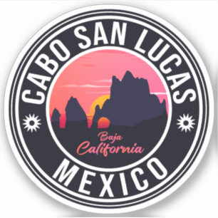 Cabo San Lucas Mexico snijdt de Vintage van de Arc Sticker
