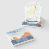 Cabo San Lucas Mexico Stenen Onderzetter (Zijkant)