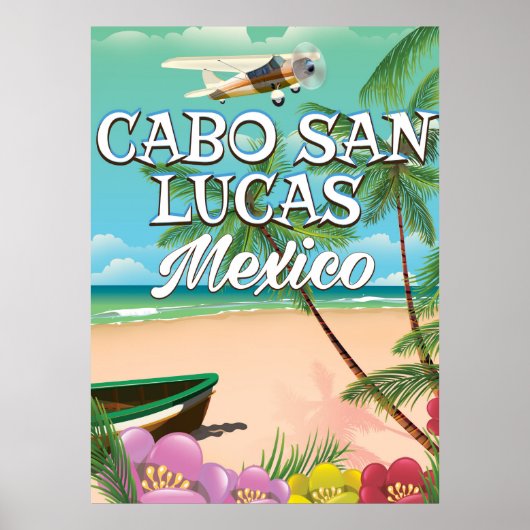 Cabo San Lucas Mexico strandposter Poster (Voorkant)
