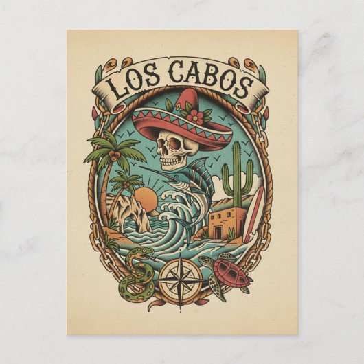 Cabo San Lucas Mexico Travel Briefkaart (Voorkant)