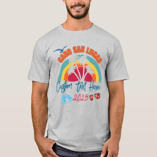 Cabo San Lucas Mexico Vakantie Personalisatie T-shirt (Voorkant)
