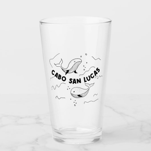 Cabo San Lucas Mexico Walvissen Glas (Voorkant)