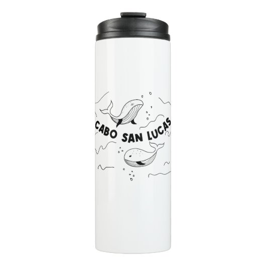 Cabo San Lucas Mexico Walvissen Thermosbeker (Voorkant)