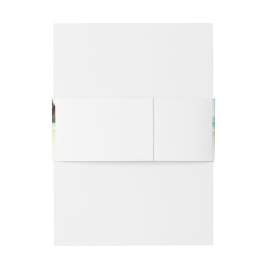 Cabo San Lucas Mexico Waterverf Monogram Bruiloft Uitnodigingen Wikkel (Achterkant Voorbeeld)