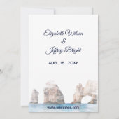 Cabo San Lucas Mexico Waterverf Save the Date Kaart (Achterkant)