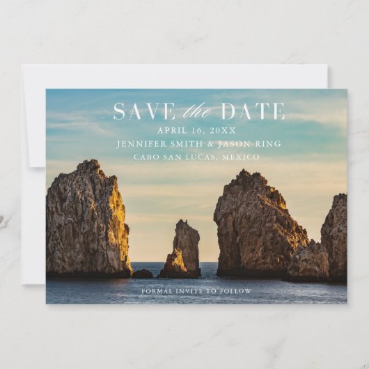 Cabo San Lucas Mexico Wedding Save the Date (Voorkant)