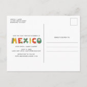 Cabo San Lucas Mexico Wedding Save the Date Aankondigingskaart (Achterkant)